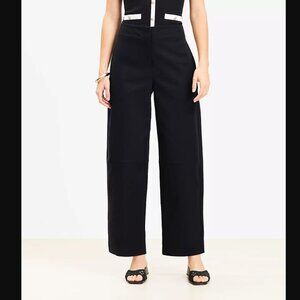 Loft Petite Barrel Pants in Texture